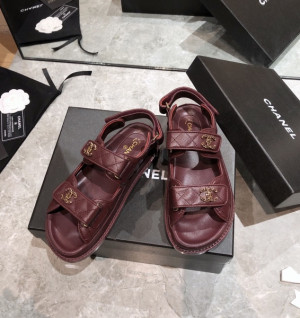 샤넬 벨크로 샌들