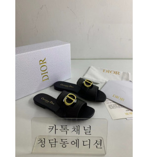 디올 몽테인 플랫 플립플랍 슬리퍼(0.5cm/4cm)