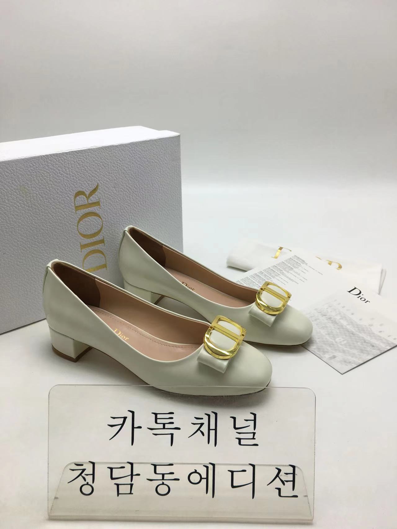 디올 CD 21ss 플랫슈즈 (굽3.5cm) (3COLOR)