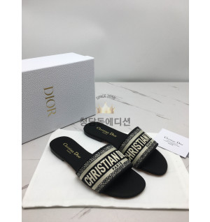 크리스찬 디올 슬라이드 슬리퍼 (1cm/5cm) (컬러 블랙)