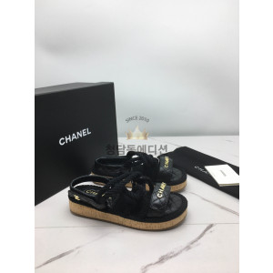 샤넬 루프 벨크로 샌들