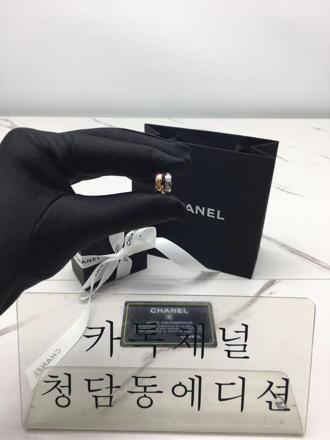 샤넬 코코 크러쉬 이어링 귀걸이 (컬러 로즈골드, 실버)