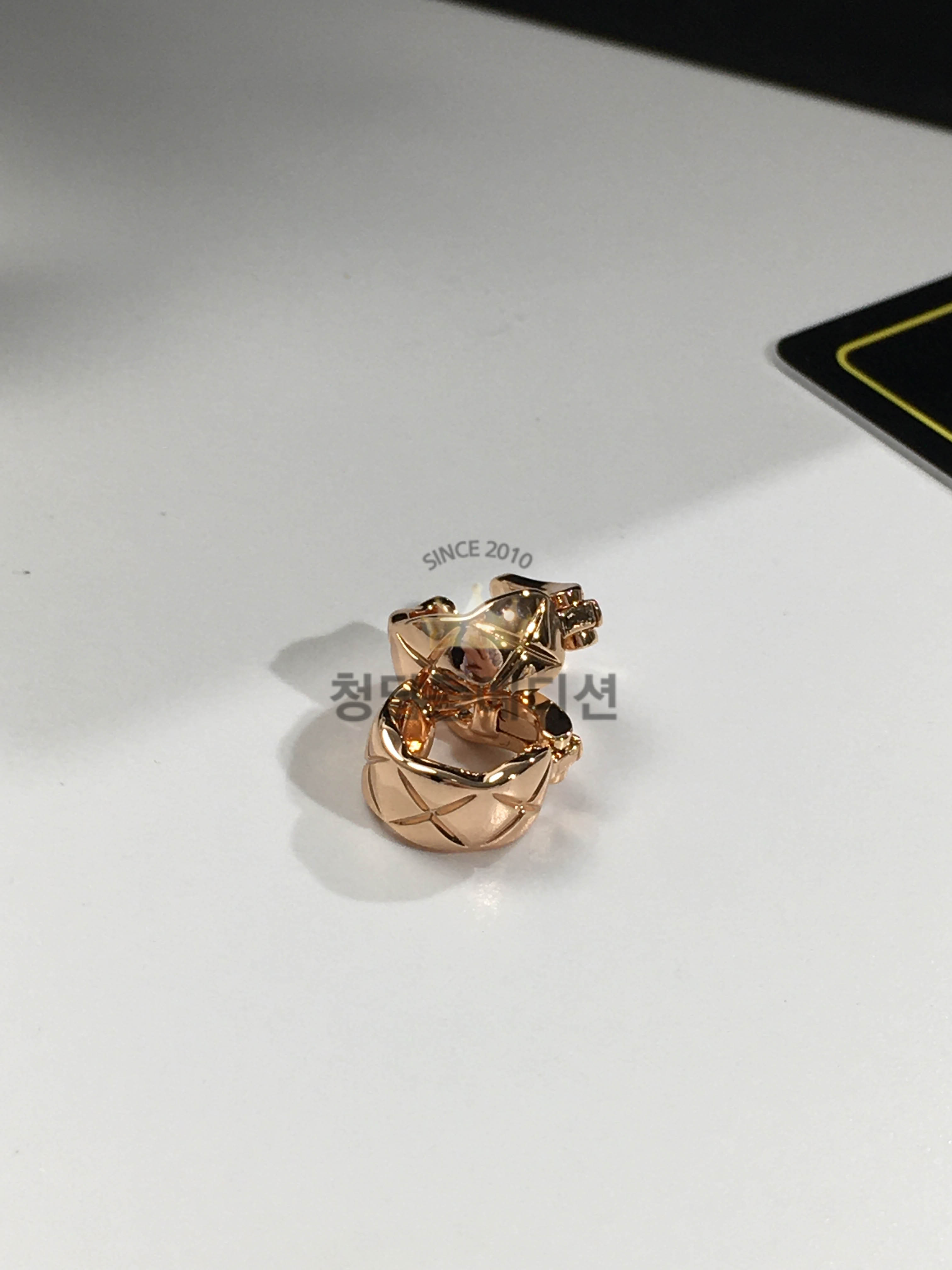 샤넬 코코 이어링 귀걸이 (컬러 로즈골드, 화이트골드)