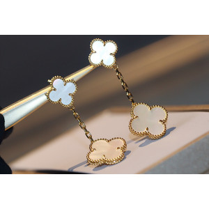 반클리프 매직 알함브라 이어링 귀걸이 (V-gold소재)