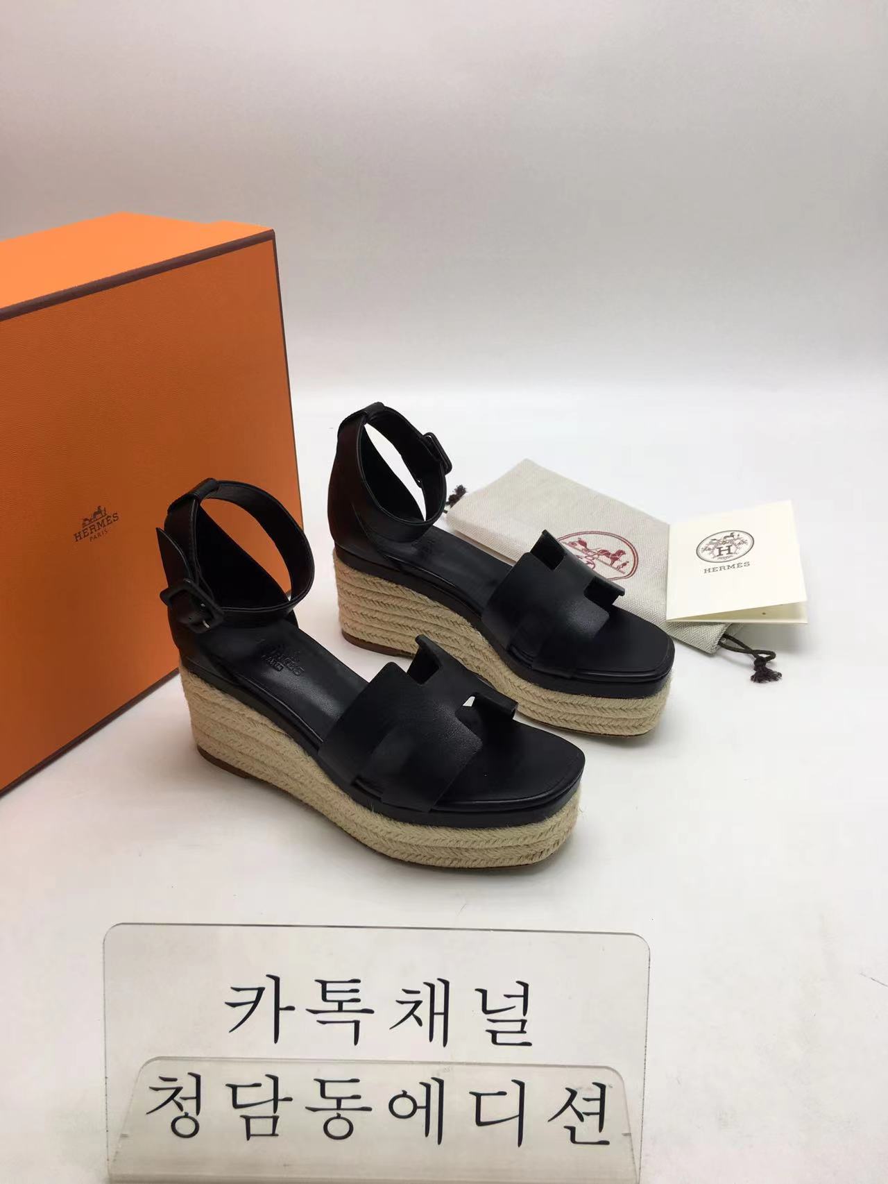 에르메스 엘다 에스파듀 샌들