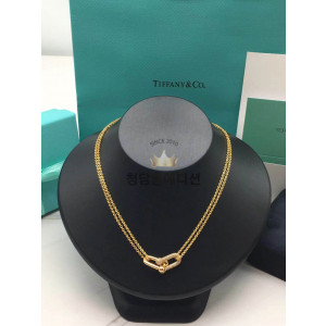 티파니 앤코 링크 컬렉션 목걸이 (컬러 로즈골드, 화이트골드) (V-gold소재)