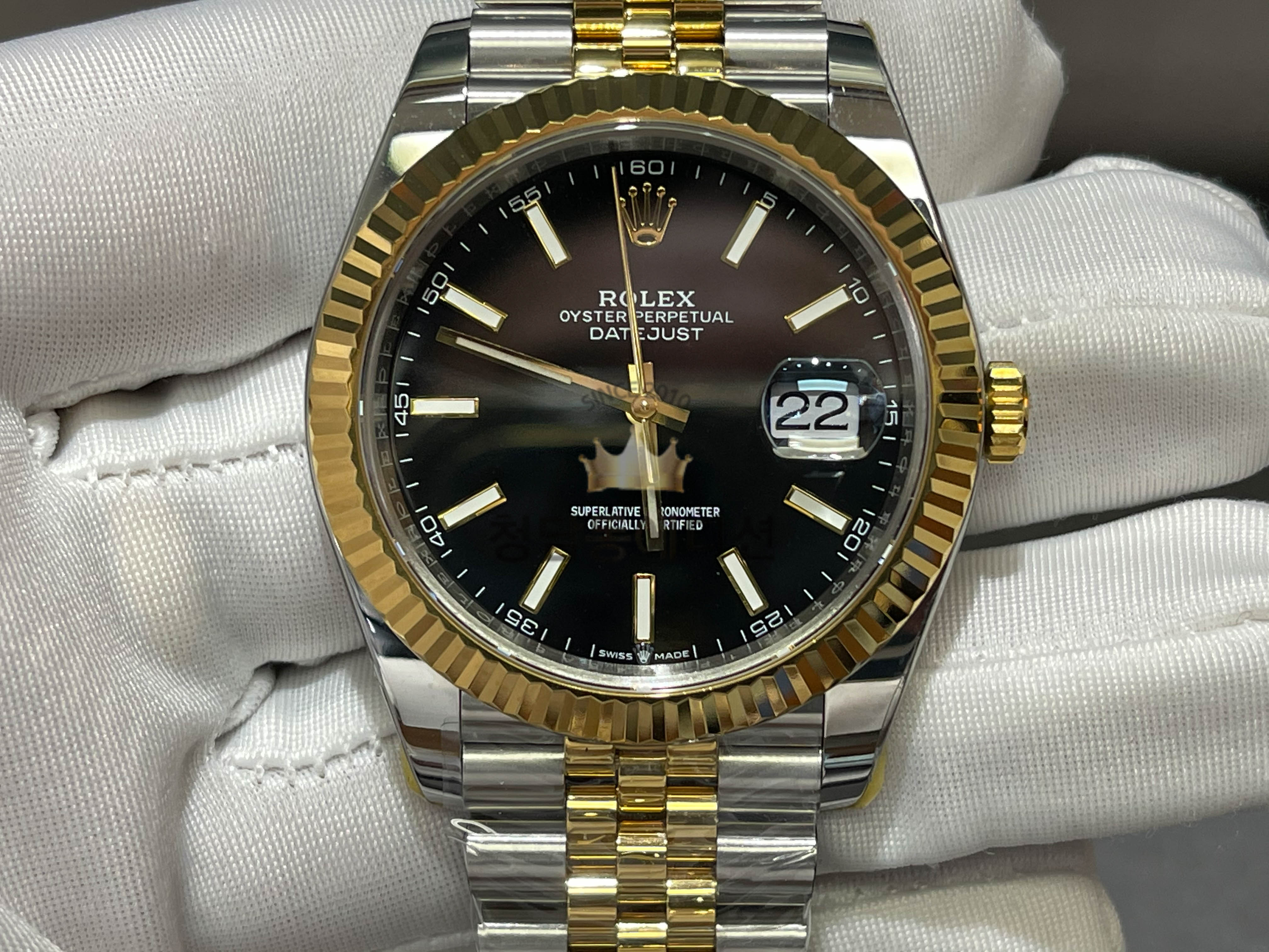 로렉스 데이저스트(스터드 스케일 / 블랙판)126333 ( 31mm / 41mm )