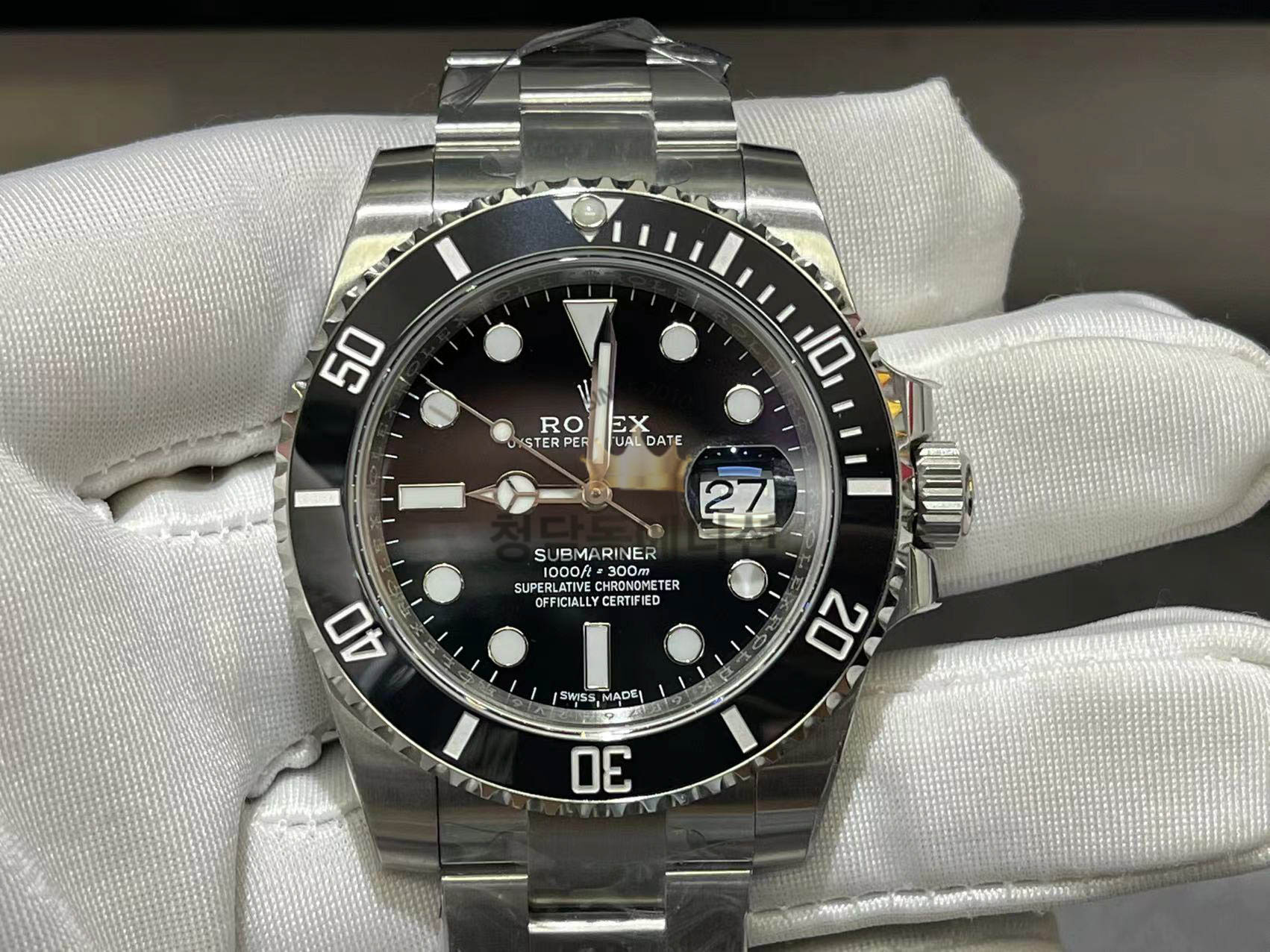 로렉스 서브마리너 블랙판