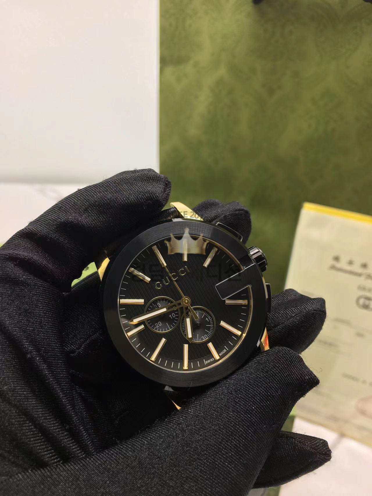 구찌 G크로노 블랙골드
