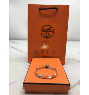 에르메스 돼지코 팔찌 (컬러 옐로우골드, 화이트골드) (V-gold소재)