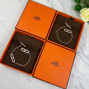 에르메스 돼지코 팔찌 (컬러 옐로우골드, 화이트골드) (V-gold소재)