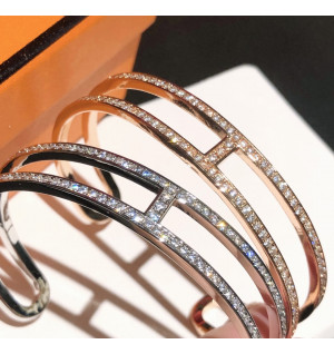 에르메스 풀다이아 H 팔찌 (골드/실버)