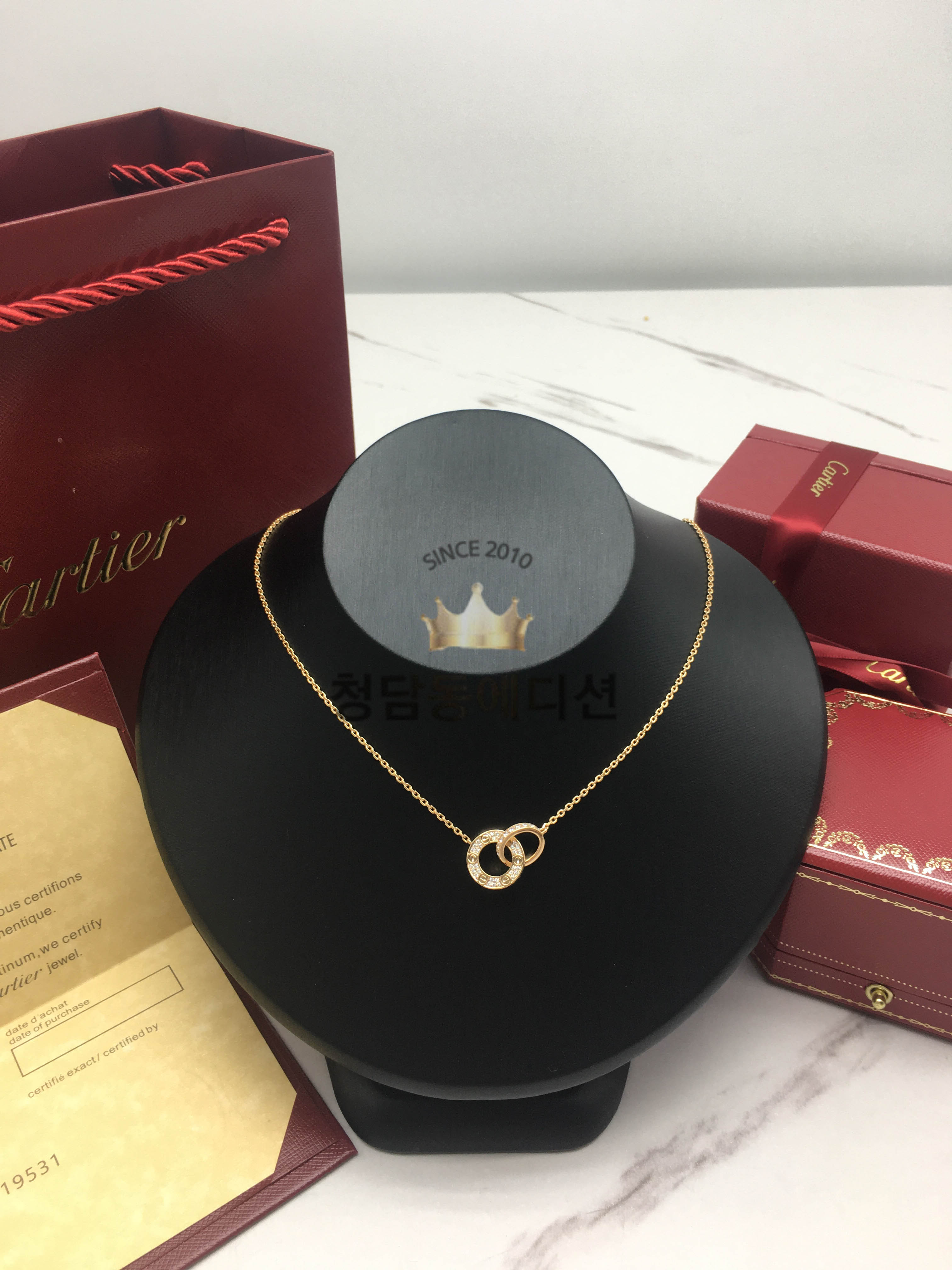 까르띠에 cartier 러브 다이아 목걸이 (3COLOR)