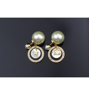 디올 dior cd 펄 귀걸이