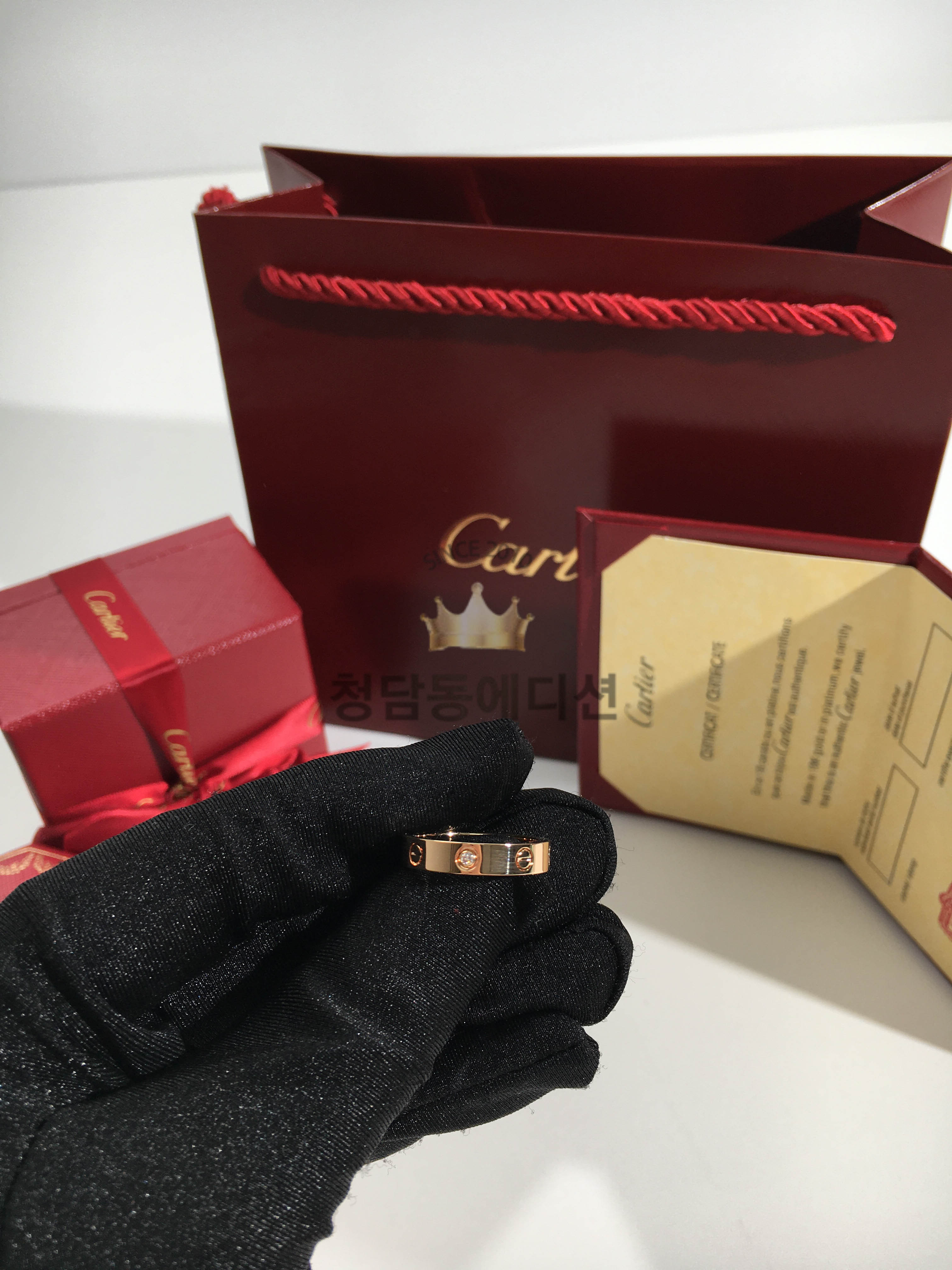 까르띠에 다이아 러브 링 (컬러 로즈골드) (하이엔드급)