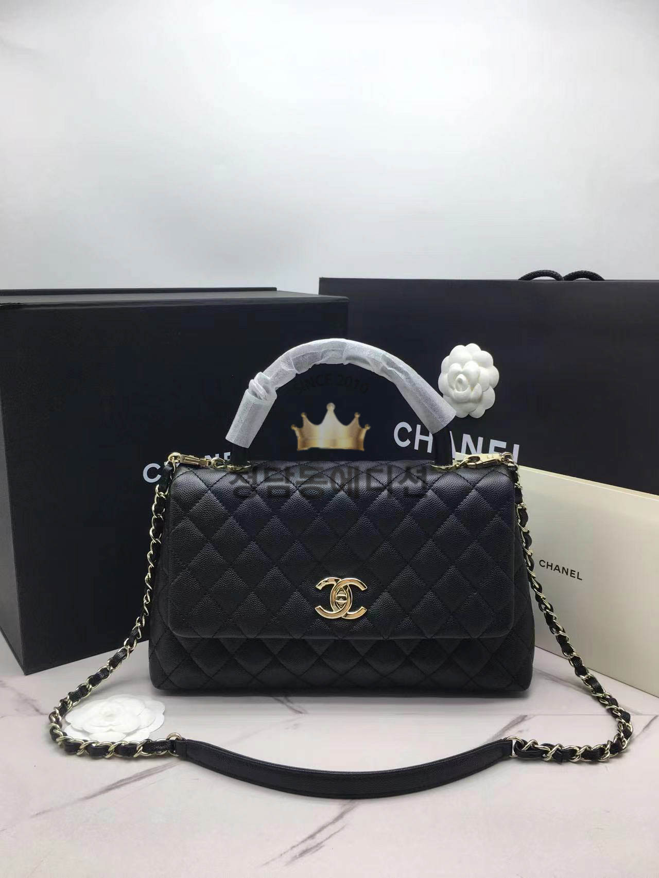 샤넬 코코핸들 미디움 라이트골드 (하이엔드급)