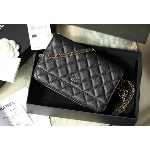 샤넬 더블 CC 스티치 체인 스트랩 WOC 숄더백 (하이엔드급)