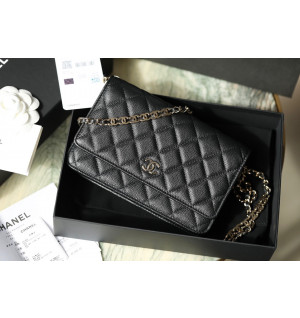 샤넬 더블 CC 스티치 체인 스트랩 WOC 숄더백 (하이엔드급)