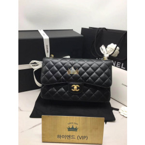 샤넬 클래식 캐비어 / 램스킨 라지 30cm 금장 (하이엔드급)