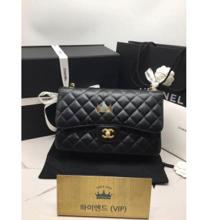 샤넬 클래식 캐비어 / 램스킨 라지 30cm 금장 (하이엔드급)