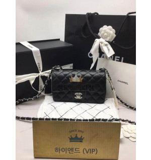 샤넬 클래식 캐비어 플랩백 뉴미니 은장 (하이엔드급)
