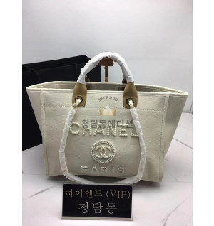 샤넬 도빌백 진주로고