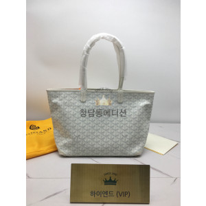 고야드 아르투아 지퍼달린 쇼퍼백 PM / MM (컬러 화이트)