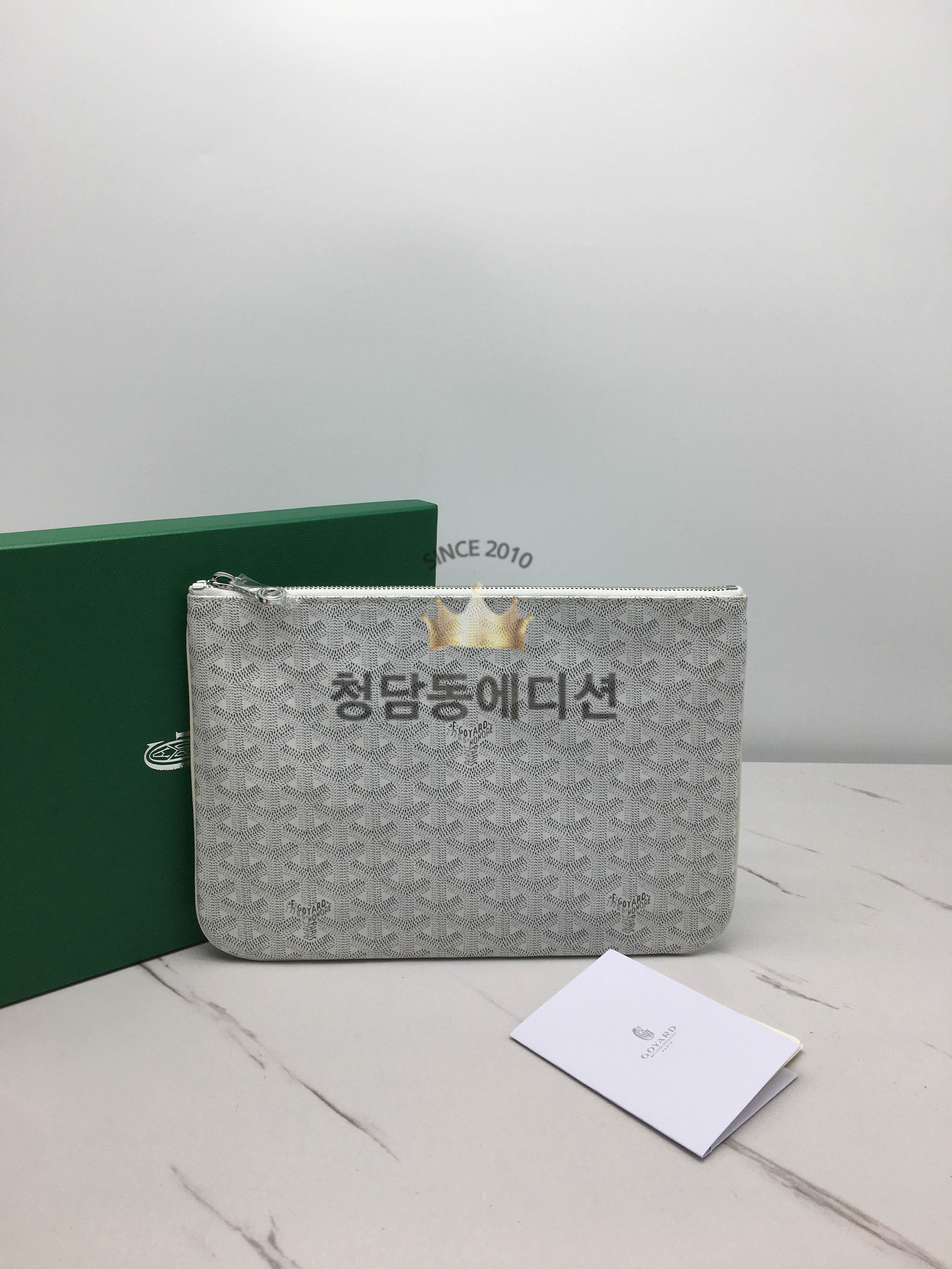 고야드 세나 클러치 MM /GM (컬러 화이트)