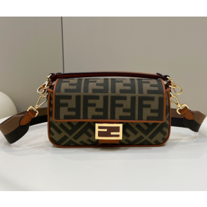 펜디 패브릭 바게트 백