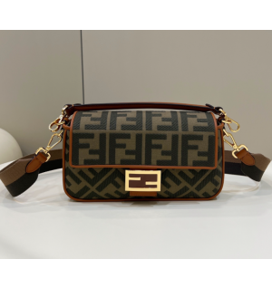 펜디 패브릭 바게트 백