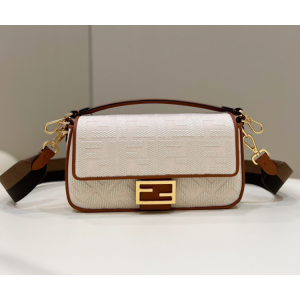 펜디 패브릭 바게트 백