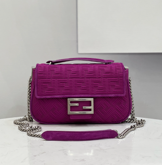 펜디 패브릭 바게트 체인백