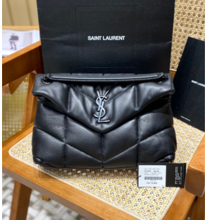 생로랑 루루 푸퍼백 스몰 (로고컬러 블랙) (하이엔드급)