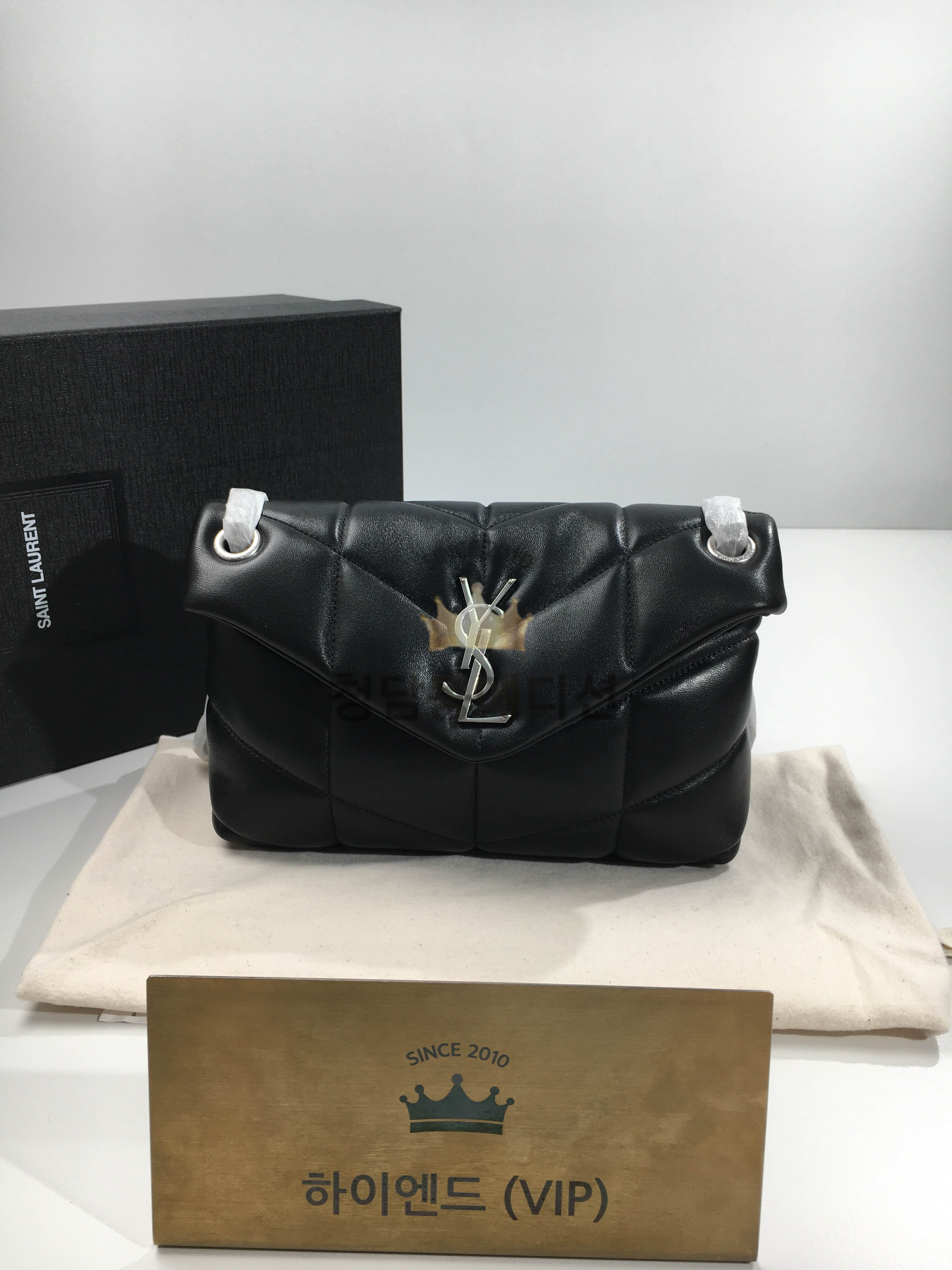 생로랑 루루 푸퍼백 스몰 (체인컬러 은장) (하이엔드급)