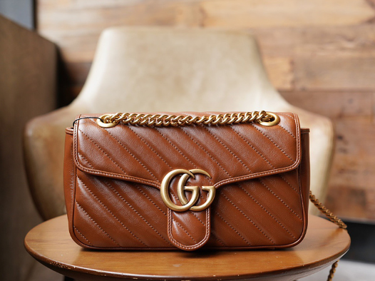 구찌 마몬트 마틀라세 스몰 숄더백 443497