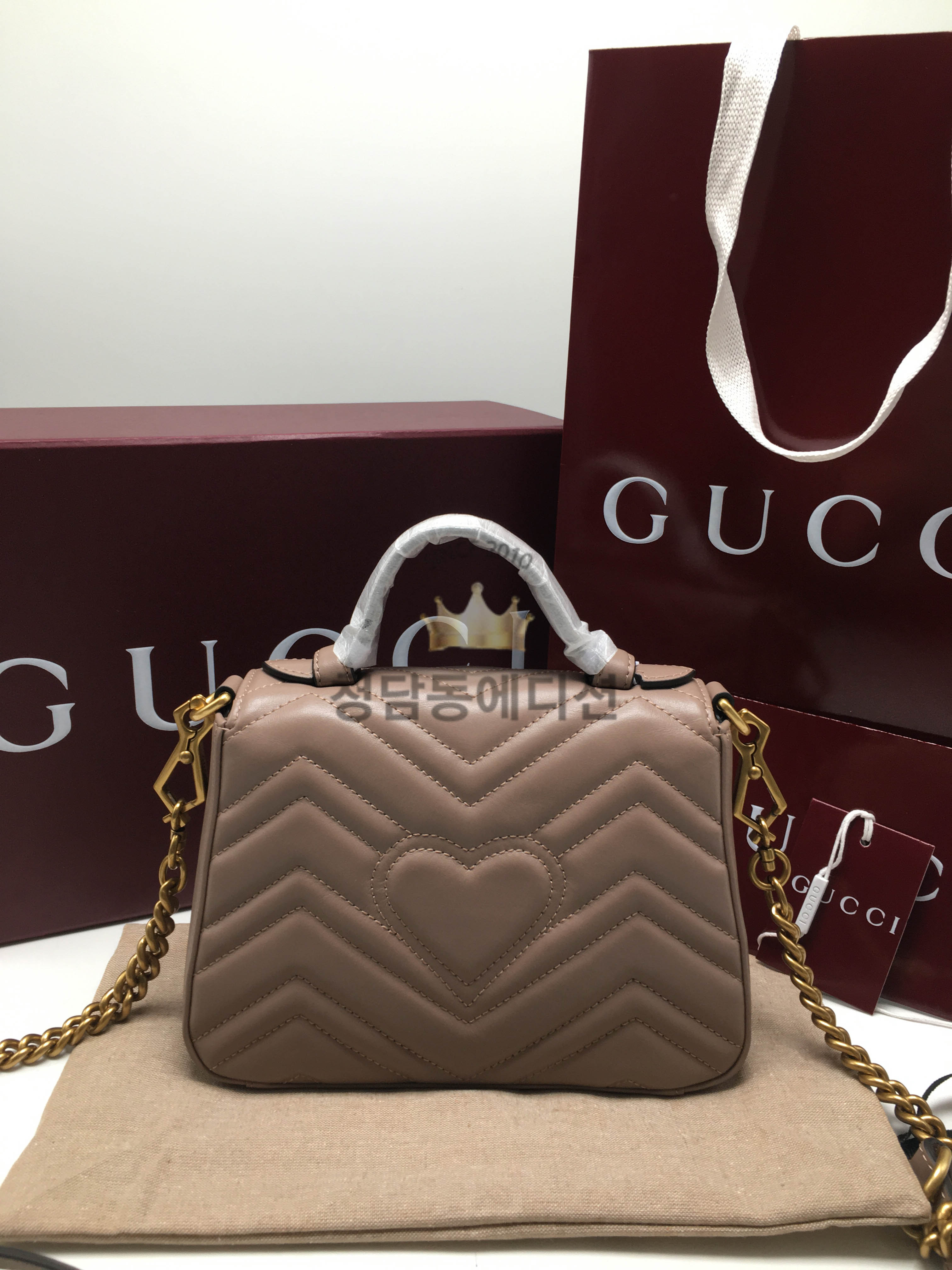 구찌 마몬트 미니 탑핸들 숄더백 547260