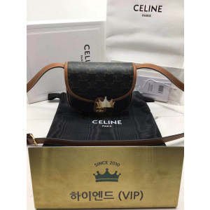 셀린느 트리오페 미니 베사체 숄더백 (컬러 화이트, 탄) (하이엔드급)