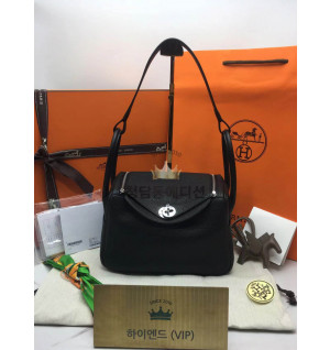 에르메스 린디26 은장/금장 올수공 (컬러 누아)