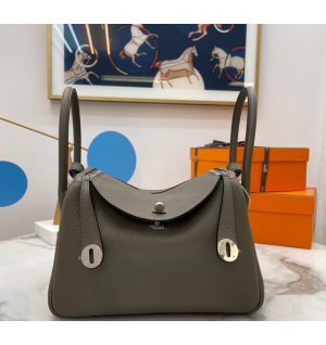 에르메스 린디26 은장 올수공 (컬러 그리스 아스팔트)