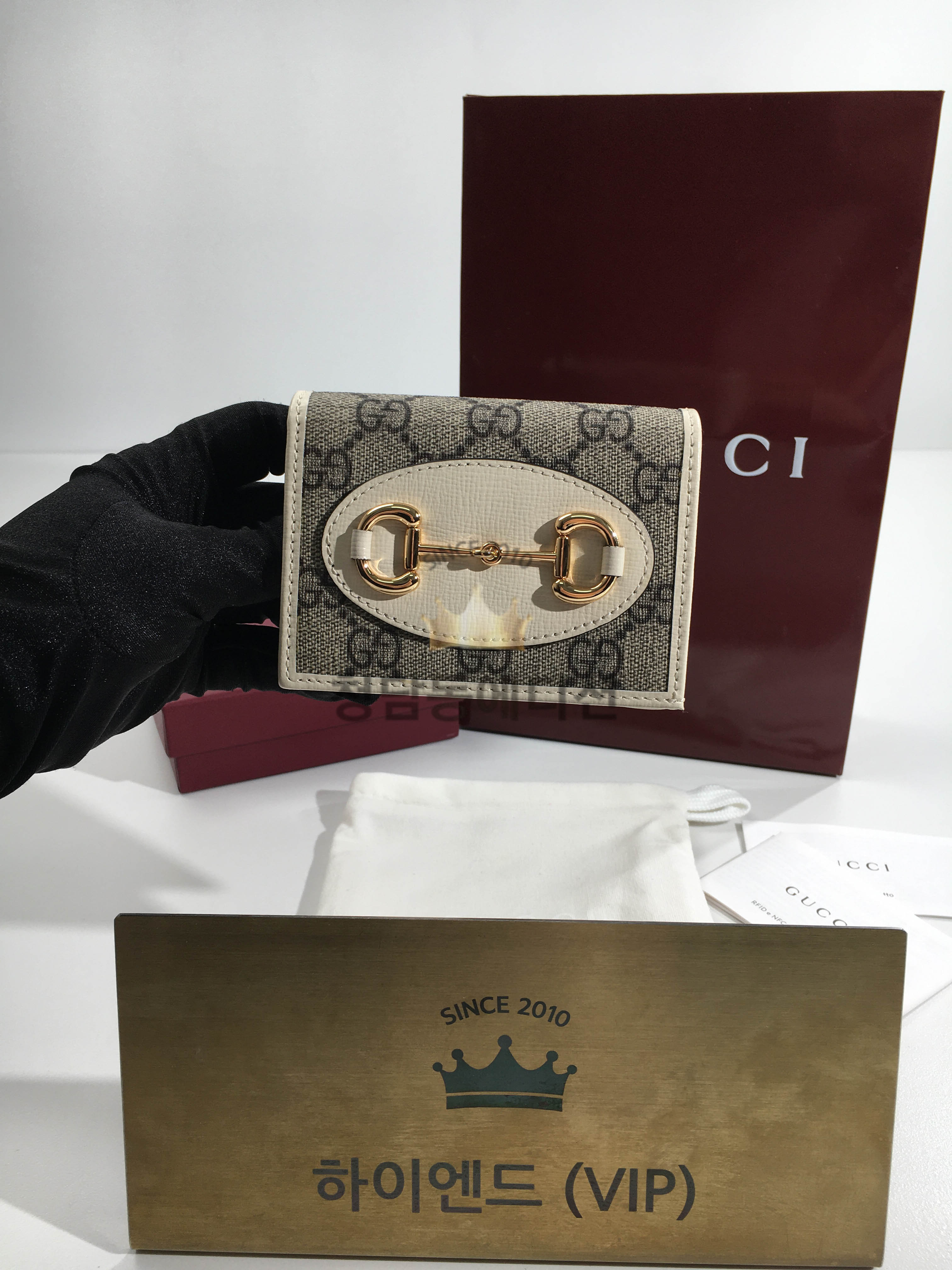 구찌 1955 홀스빗 카드 케이스 반지갑 621887