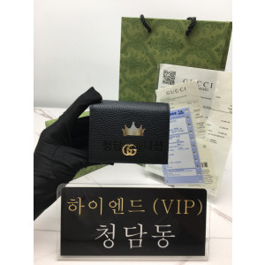 구찌 마몬트 레더 카드 케이스지갑 456126