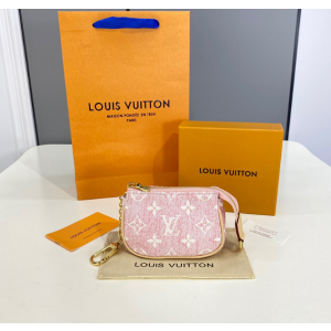루이비통 데님 핑크 미니 포쉐트 악세수아 M81176