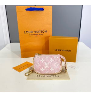 루이비통 데님 핑크 미니 포쉐트 악세수아 M81176