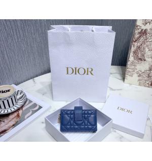 디올 까나쥬 램스킨 아코디언 카드지갑