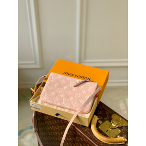 루이비통 한정판 더블집 포쉐트 핑크 M81429