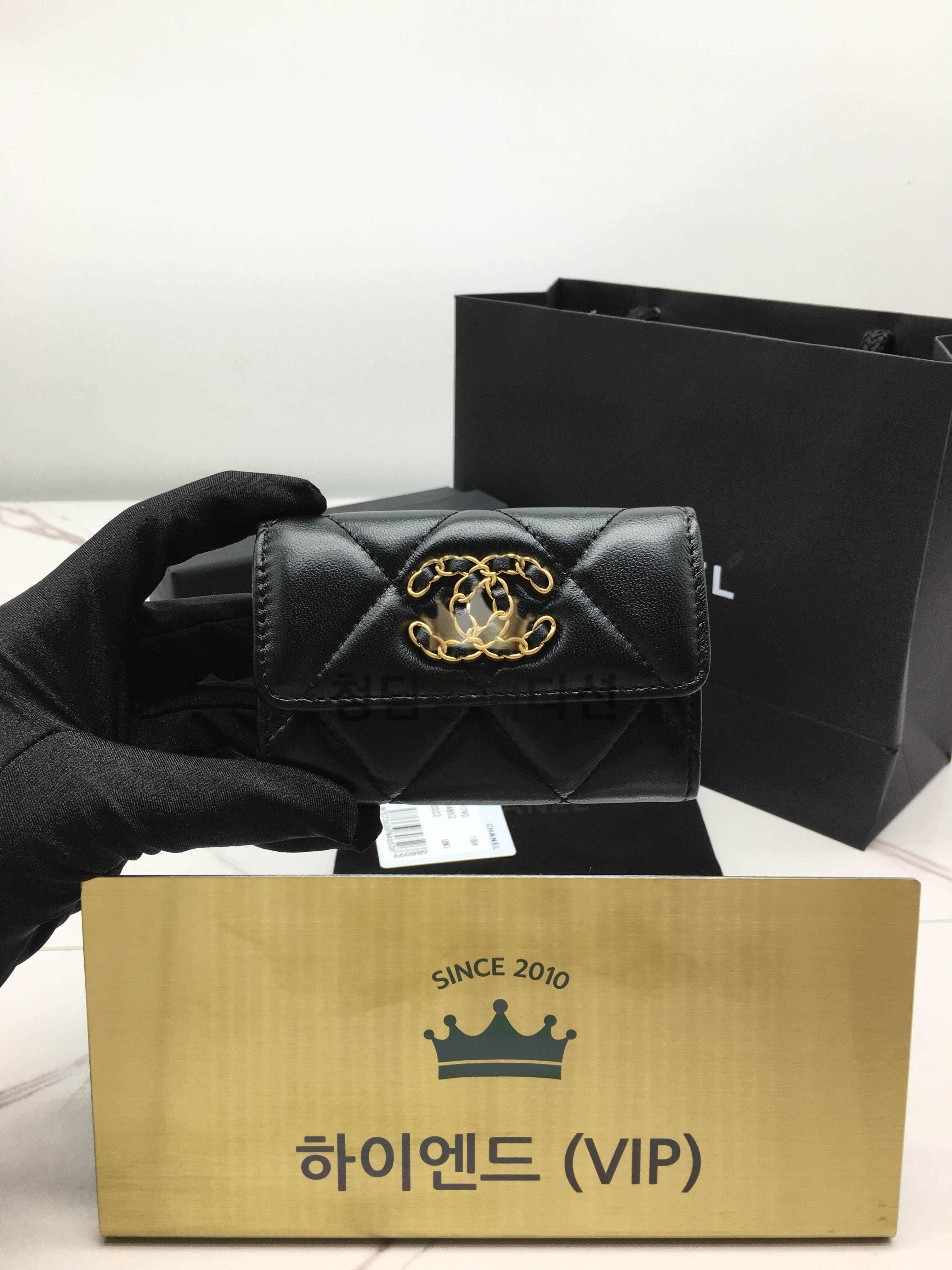 샤넬 19 카드지갑