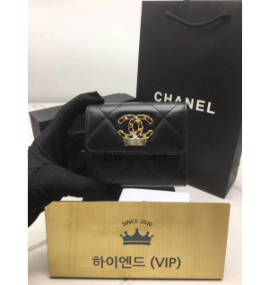 샤넬 19 플랩지갑
