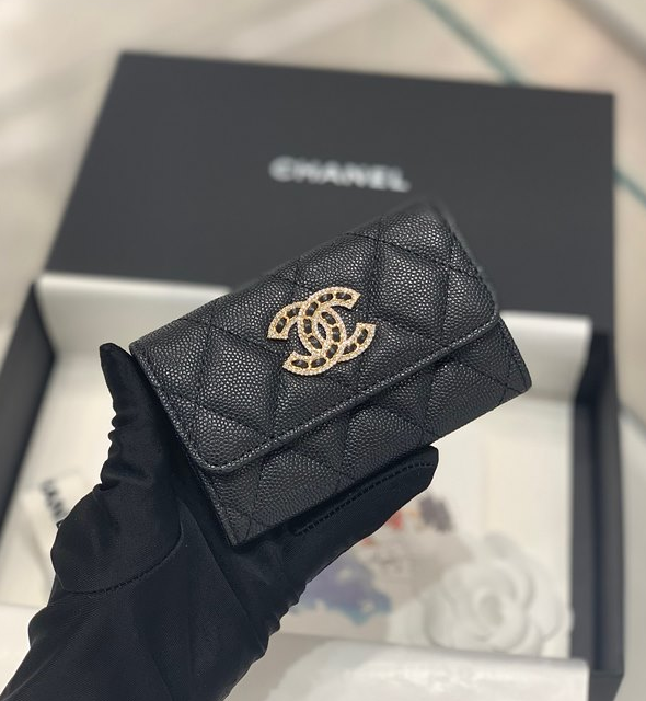 샤넬 22SS 플랩 카드 지갑