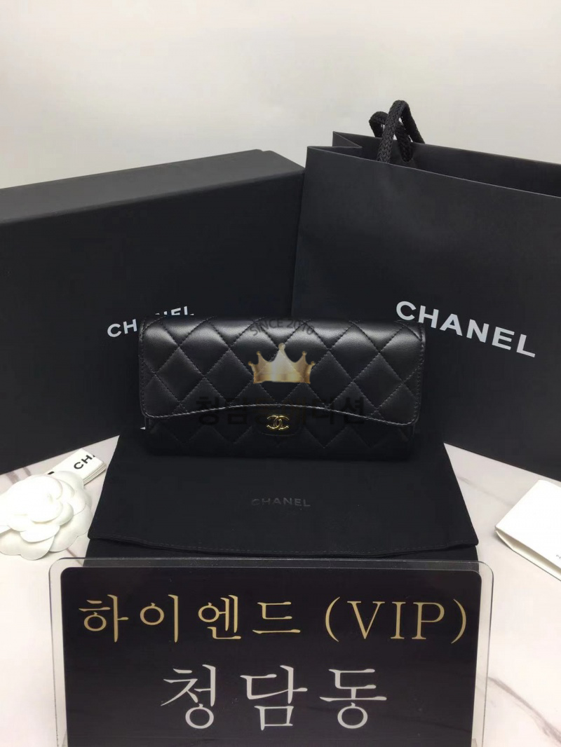 샤넬 클래식 램스킨 플랩 장지갑
