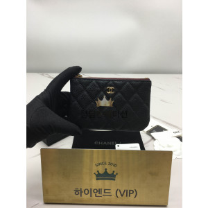 샤넬 클래식 캐비어스킨 미니 파우치